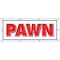 Signmission PAWN SHOP BANNER SIGN buy sell trade gold signs loans fast B-96 Pawn - alternate 1